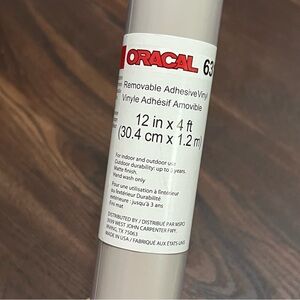 12" X 4ft - Oracal 631 Removable Adhesive Vinyl Roll Warm Gray 631-751